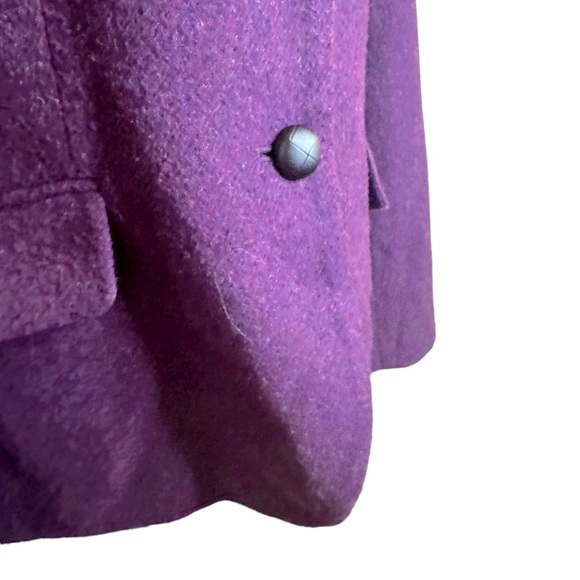 Talbots Wool Blazer Size 12 Plum - Picture 8 of 16